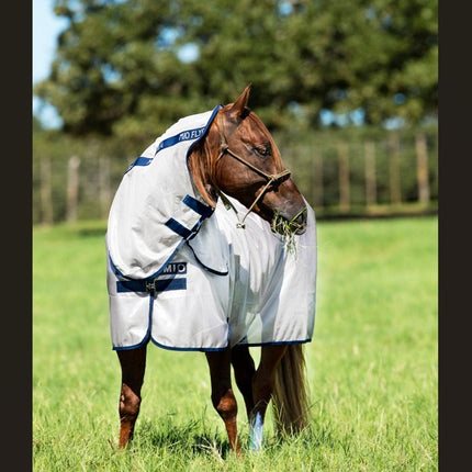 Horseware® Amigo® Mio Pony Fly Sheet Bronze with Navy Trim front view