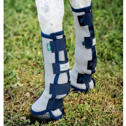 Horseware® Fly Boots - Set of 2 Silver Navy