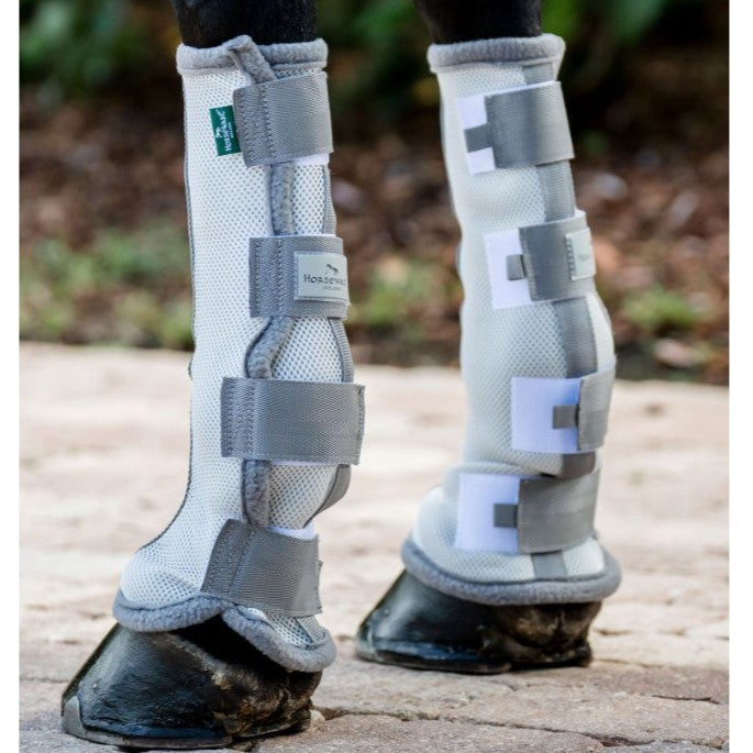 Horseware® Fly Boots - Set of 2 Silver Titanium