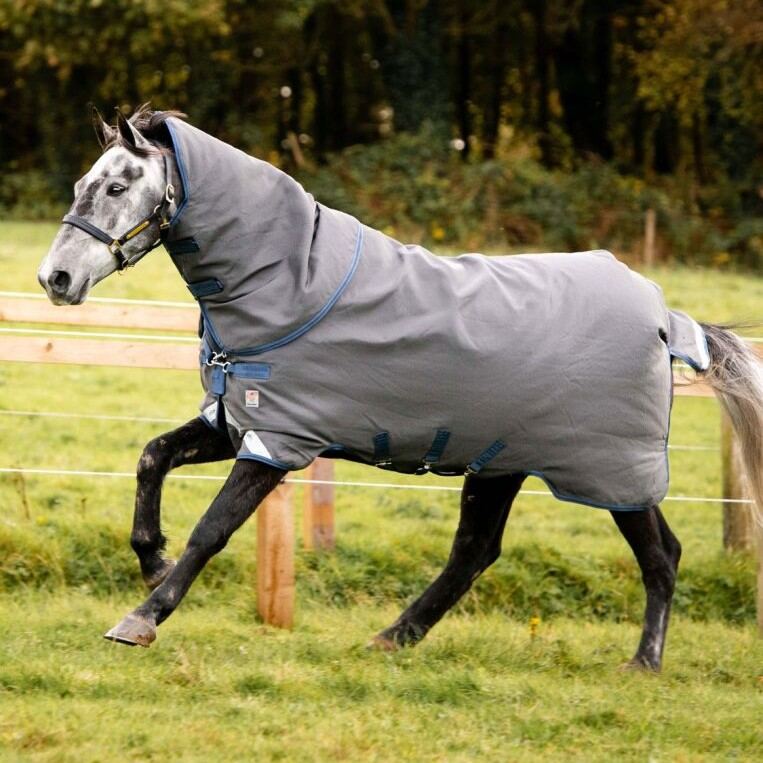 Horseware® Rhino® Hexstop Plus Turnout (0g Lite) on model horse running.