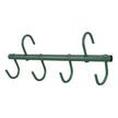 Tough1® Portable 4-Hook Tack Rack in hunter green. 