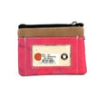 I.D. Window Coin Purse pink and brown