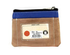 I.D. Window Coin Purse brown and blue