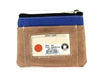 I.D. Window Coin Purse brown and blue