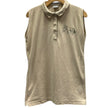 KHS Exchange Outerbanks Sleeveless tan shirt with dressage horse embroidery