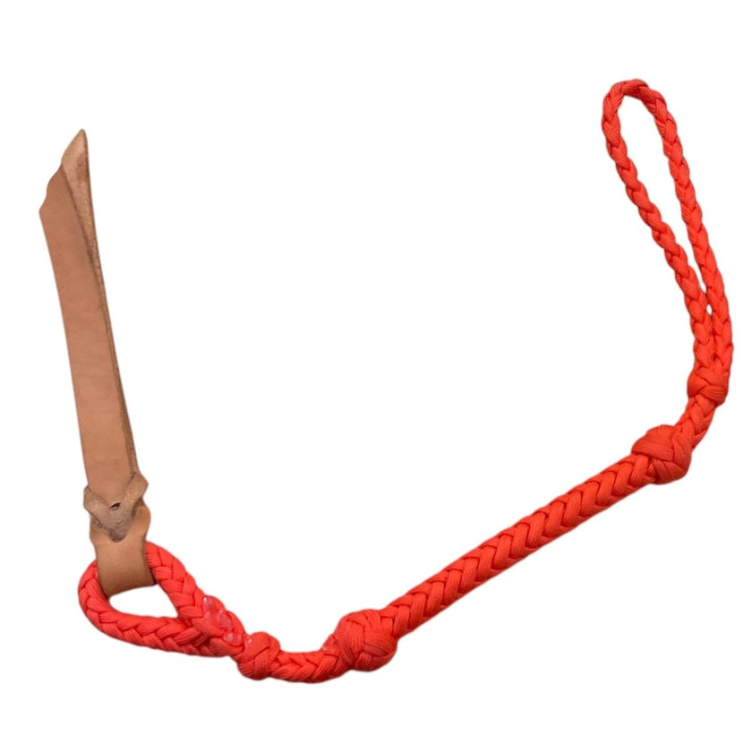 KHS-E Orange Nylon Braided Quirt