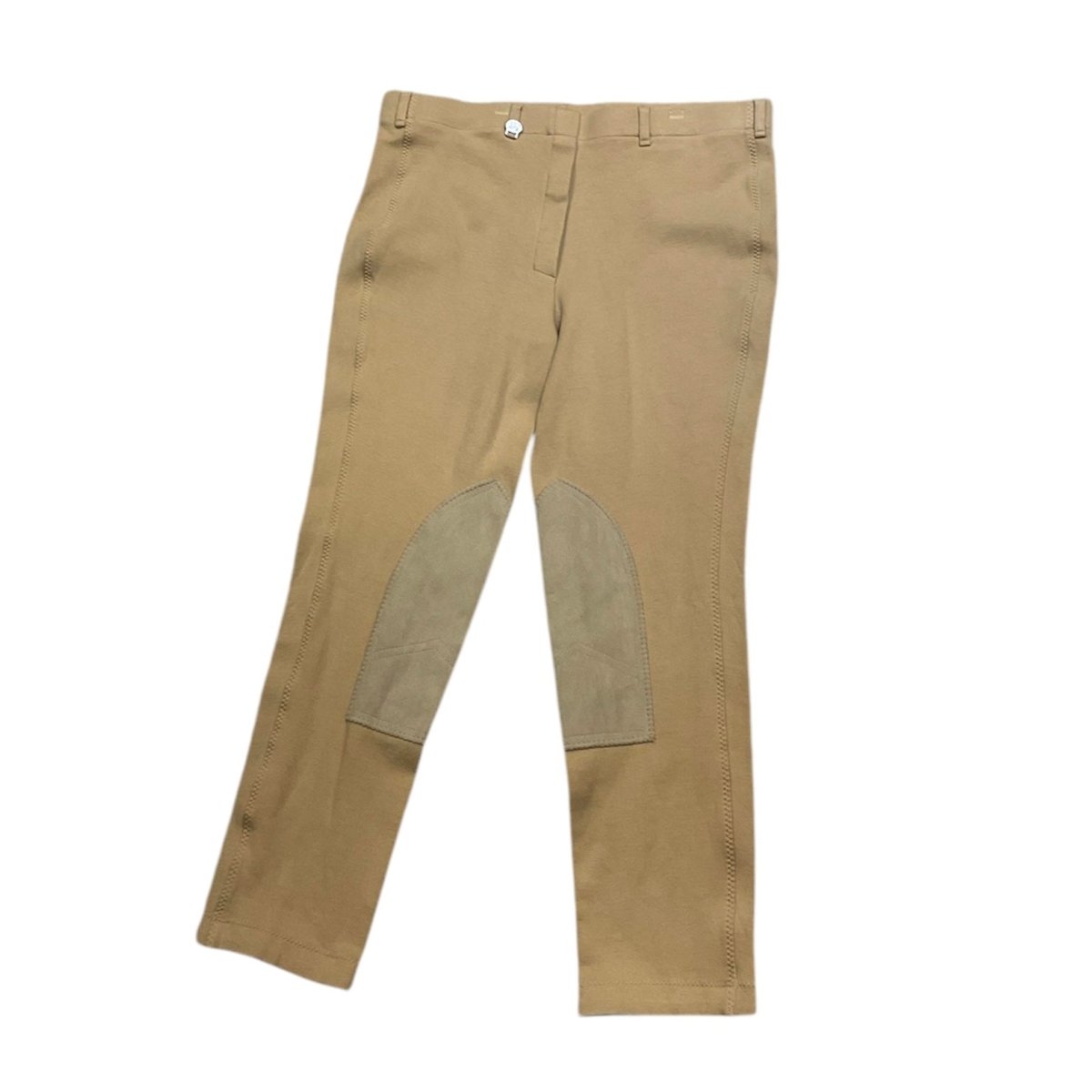 KHS EXCHANGE On Course Cotton Naturals Pull On Knee Patch Breech