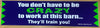 You don't have to be crazy to work at this barn... Bumper Sticker