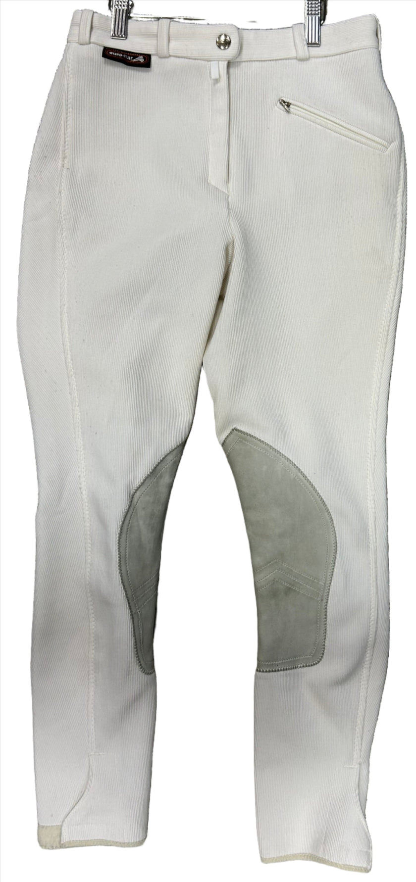 KHS-E Euro-Star white knee patch breech 40