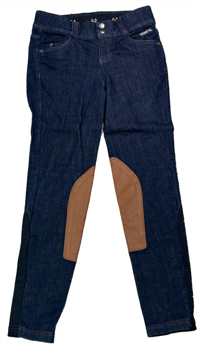 KHS-E Kerrits Denim Knee Patch M