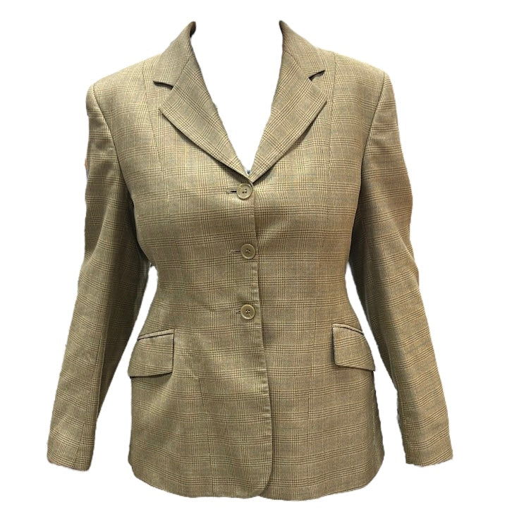 KHS CONSIGNMENT 6R R.J. Classics Coat tan pin stripe 2729