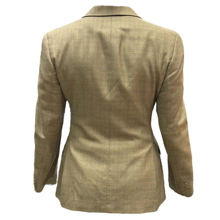 KHS CONSIGNMENT 6R R.J. Classics Coat tan pin stripe 2729