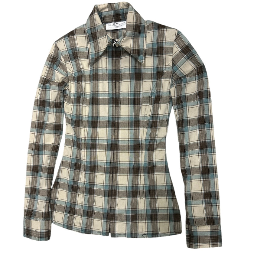 KHS-E Women's Show Diva Design Zip Front Show Shirt