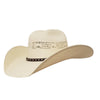 Justin Ivory - Straw Bangora (Trail Boss Series) Cowboy Hat front view