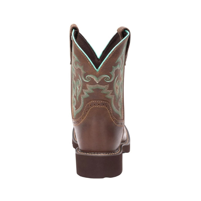 Justin Women's Gemma Round Toe Western Boot heel view