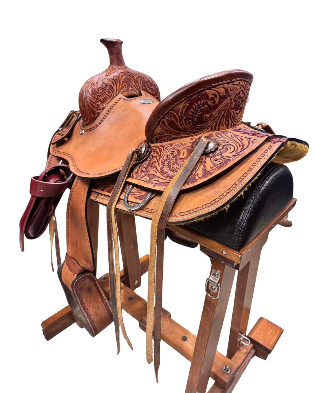KHS-C 12'' Double T Barrel Saddle back view