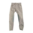 KHS-E 24R Ovation Knee Patch Breech - Beige riding pants with gray patches on a white background