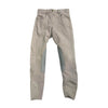 KHS-E 24R Ovation Knee Patch Breech - Beige riding pants with gray patches on a white background