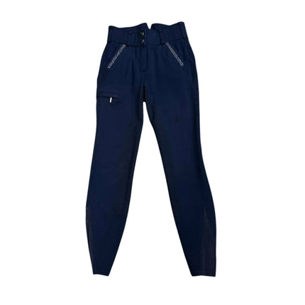 KHS-E 24 HR Farm Full Seat Breech - Navy blue riding pants 