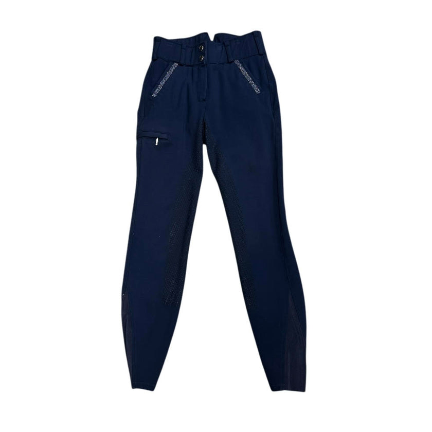 KHS-E 24 HR Farm Full Seat Breech - Navy blue riding pants 