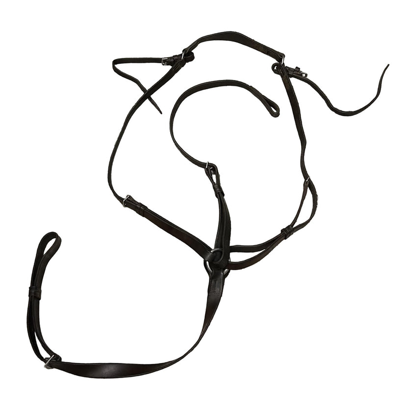 KHS-E 3 point Breast Plate with Standing Martingale Attachment