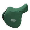 KHS-E Arena Saddle Cover - Green saddle cover with 'Arena Saddles' branding 