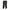 KHS-E Ariat® Front Zip Knee Patch Breeches front view of black with red accents