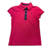 KHS-E Ariat® Girls Pink Polo Shirt with buttons and white polka dots