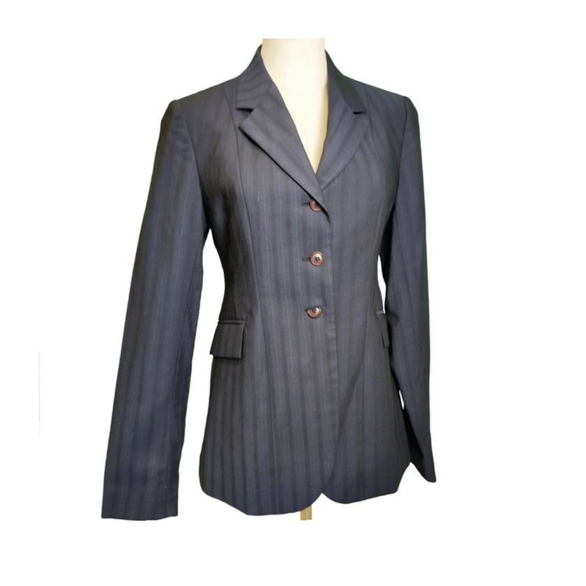 KHS-E Ariat® Hunter Show Jacket front, size 12, navy with stripe