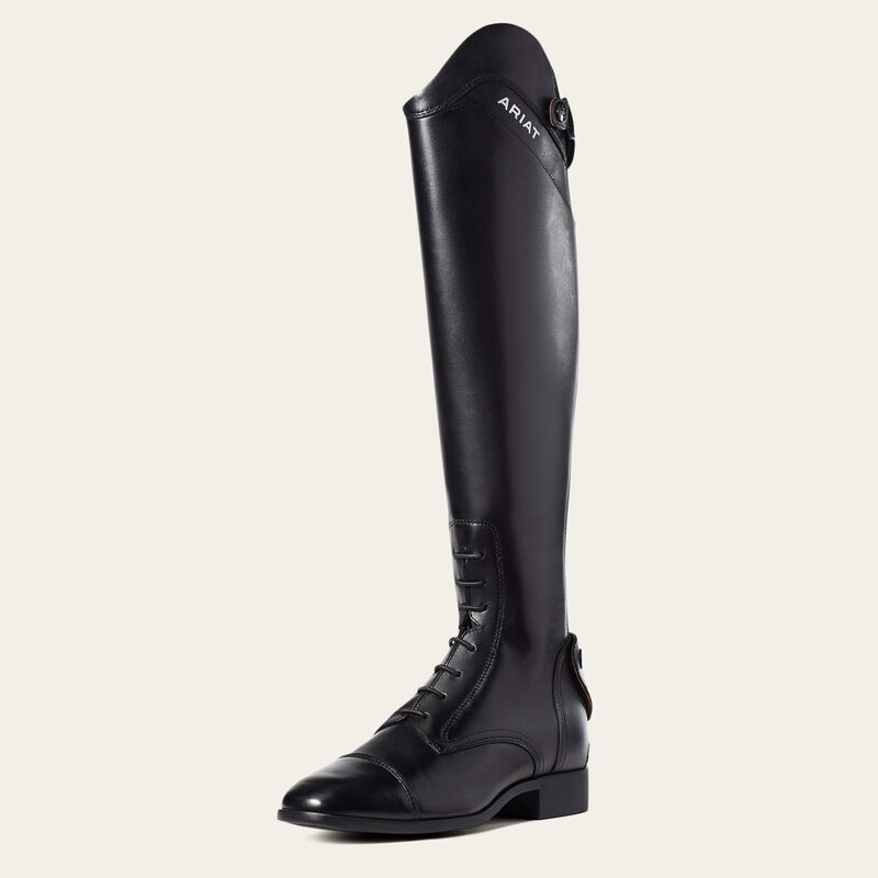 KHS-E Ariat Palisade Tall Boot (11R) side view of single black field boot