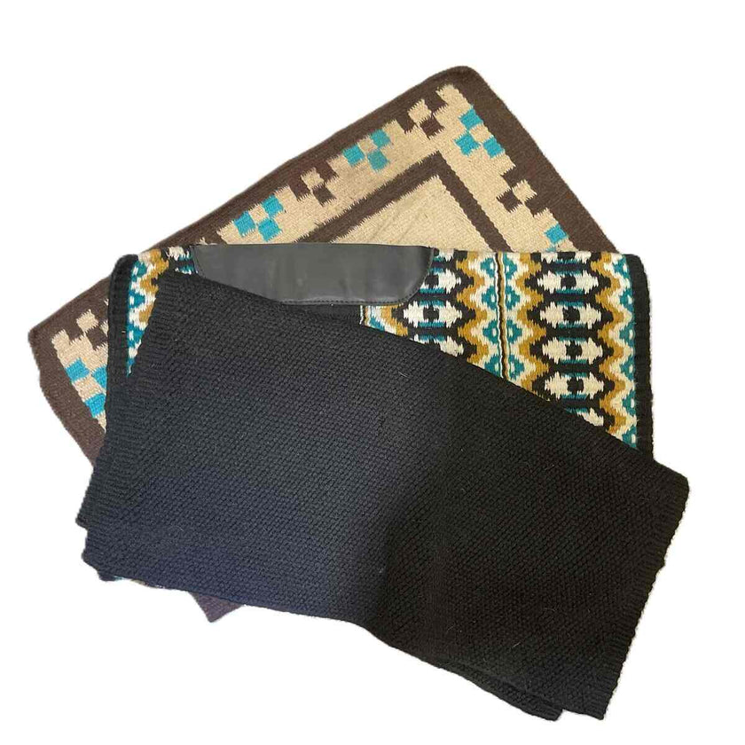 KHS-E Assorted Western Saddle Blankets showing some example options to choose from.