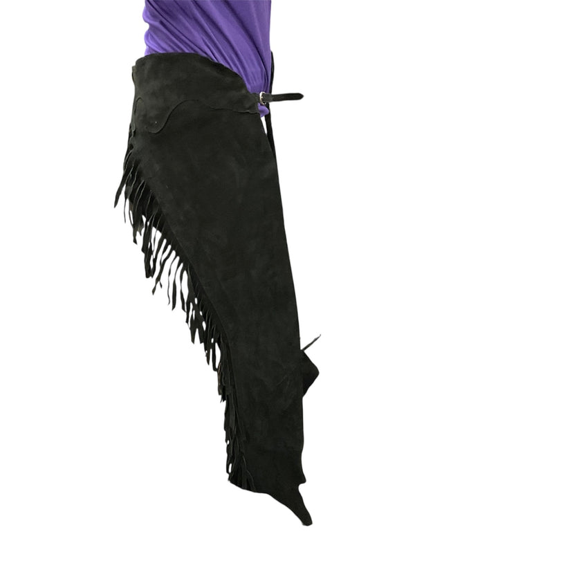 KHS-E Black Suede Chaps Medium
