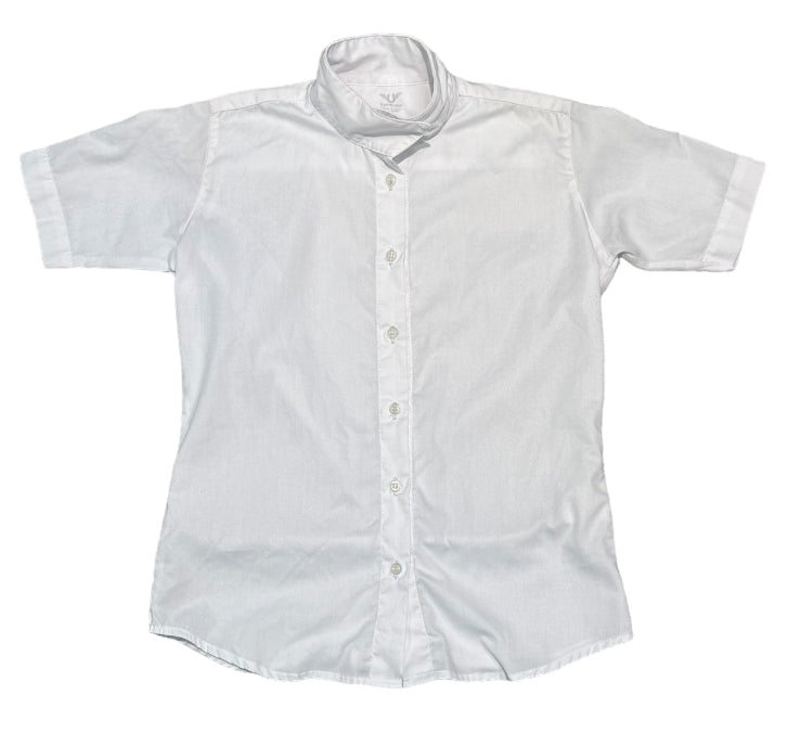 KHS-E Children's Starter Short Sleeve Shirt size 10 white with collar