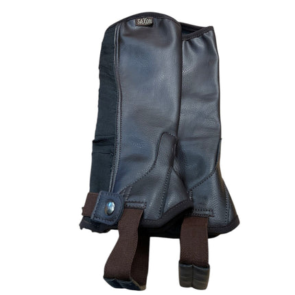 KHS EXCHANGE Childs Saxon Equileather™ Half Chaps Small Brown