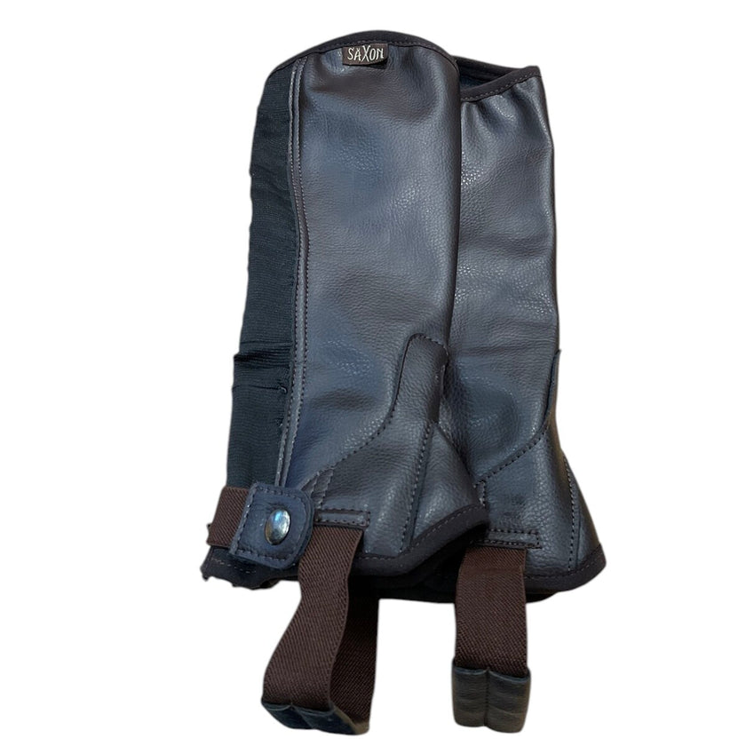 KHS EXCHANGE Childs Saxon Equileather™ Half Chaps Small Brown