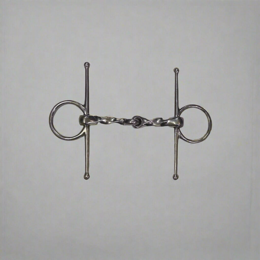 KHS-E Full Cheek Slow Twist Snaffle Bit