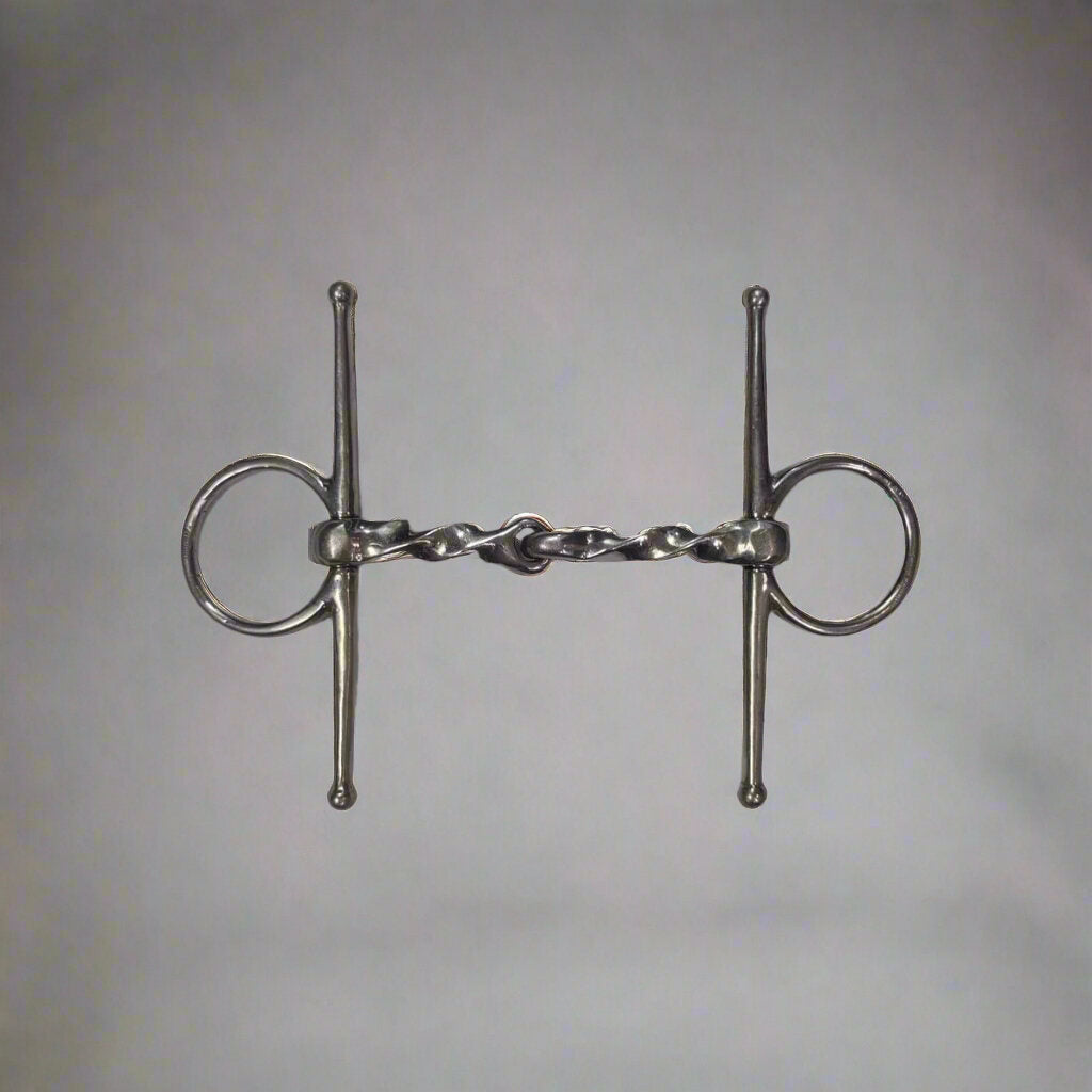 KHS-E Full Cheek Slow Twist Snaffle Bit