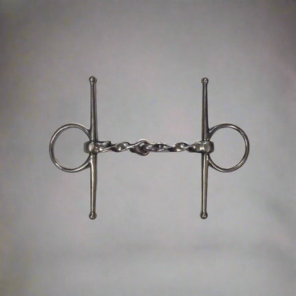 KHS-E Full Cheek Slow Twist Snaffle Bit