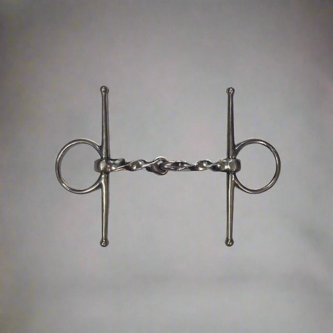 KHS-E Full Cheek Slow Twist Snaffle Bit