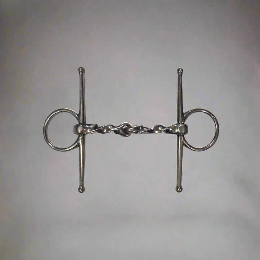 KHS-E Full Cheek Slow Twist Snaffle Bit
