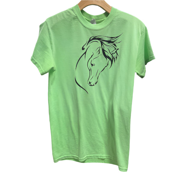 KHS-E Green Horse T-Shirt in size Small