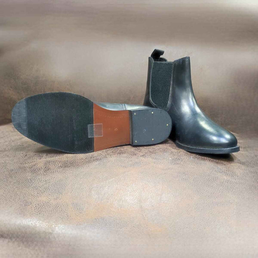 KHS-E Leather Chelsea Boots showing the sole and other boot toe