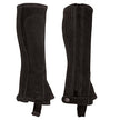 KHS EXCHANGE Perri's Child Tall Black Suede Half Chaps Large