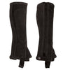 KHS EXCHANGE Perri's Child Tall Black Suede Half Chaps Large