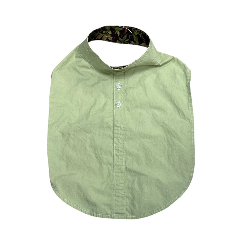 KHS-E Stock Bib in lime green with white buttons