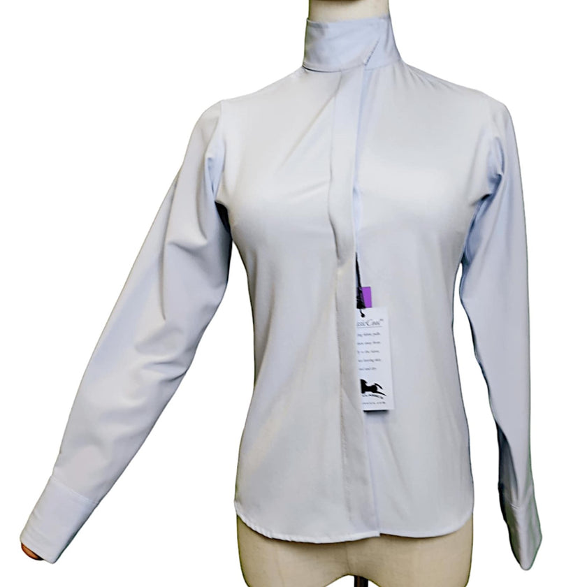 KHS-E TS Youth light blue long sleeve Show Shirt (size 14) front view 