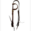 KHS-E Western Headstall in dark brown 