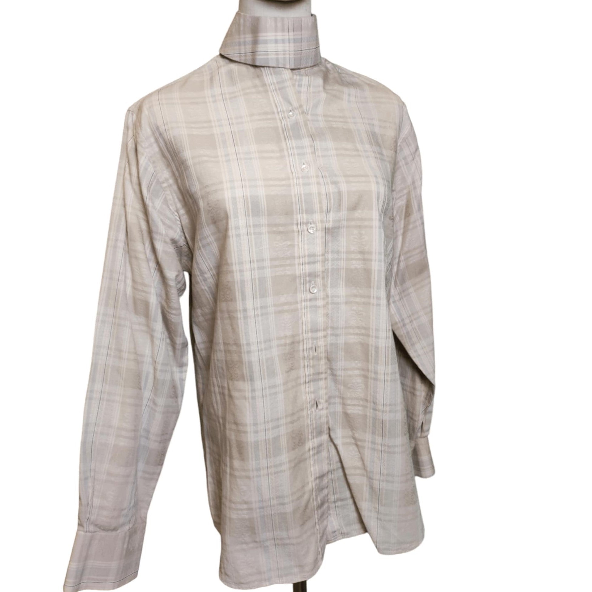 KHS EXCHANGE Van Teal Striped English Dress Shirt