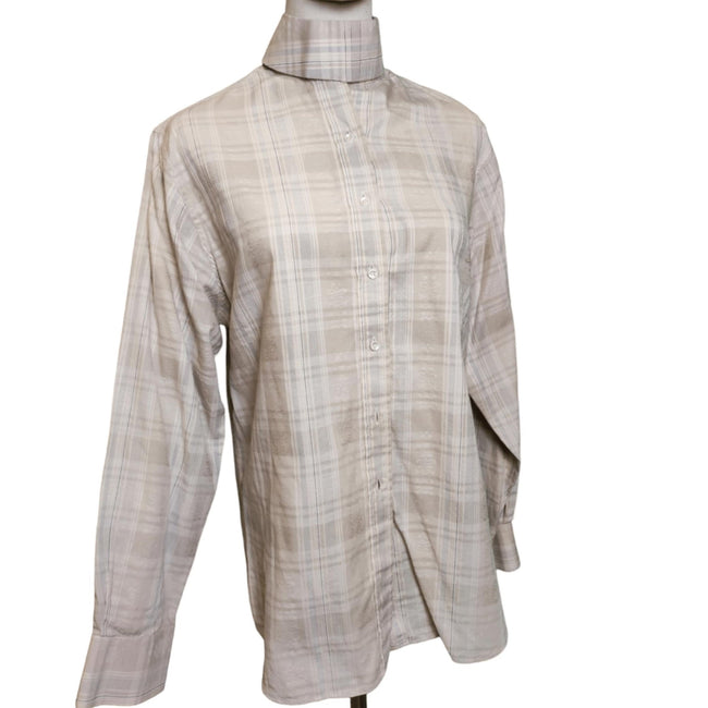 KHS-E Van Teal Striped English Dress Shirt