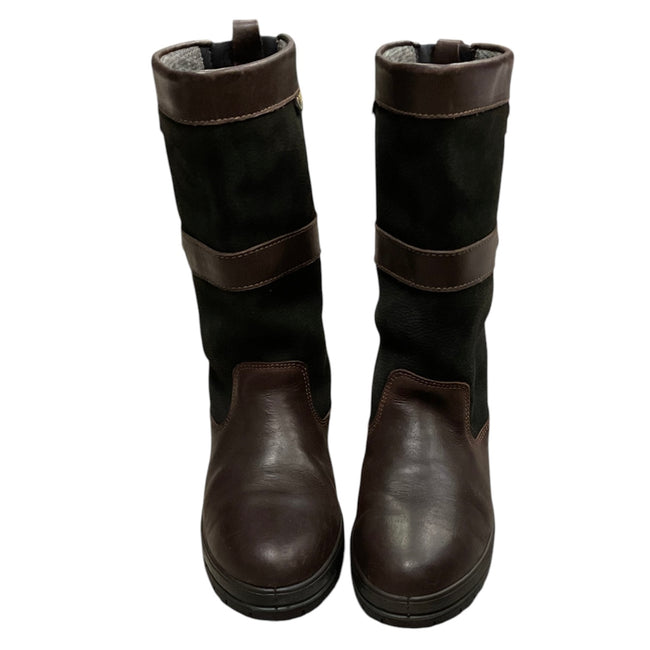 KHS CONSIGNMENT 39 Dubarry Kildare Ladies Country Boot - Black/Brown Front view